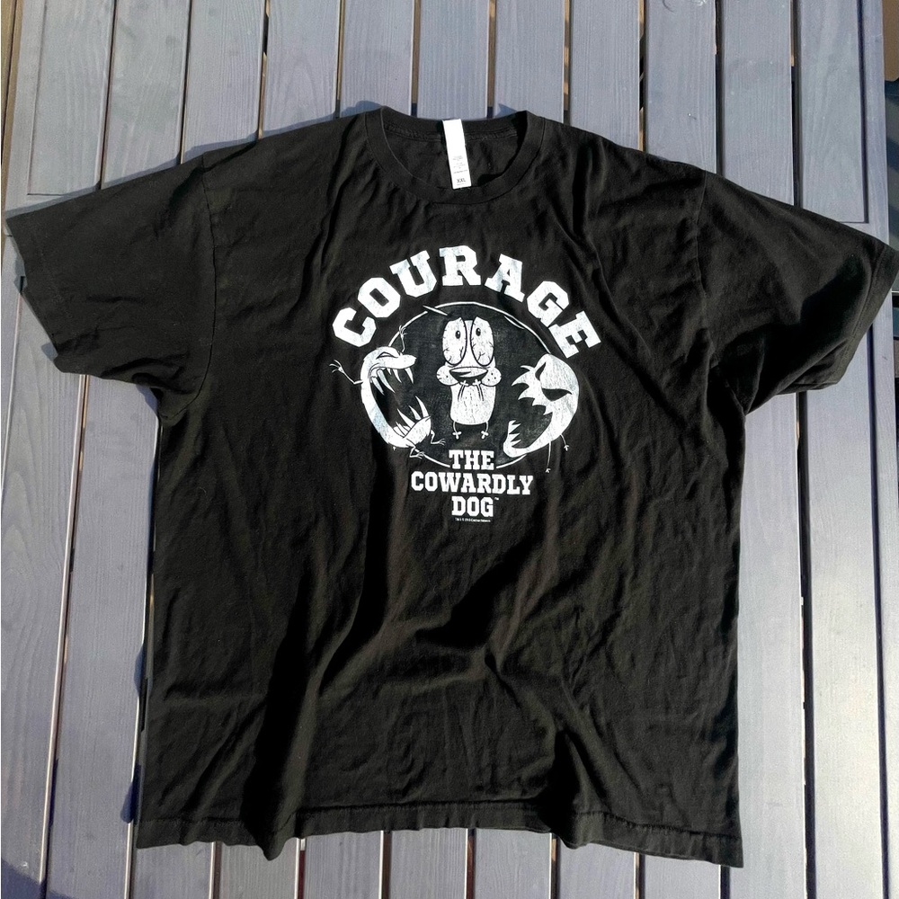 Black Courage the Cowardly Dog T-Shirt